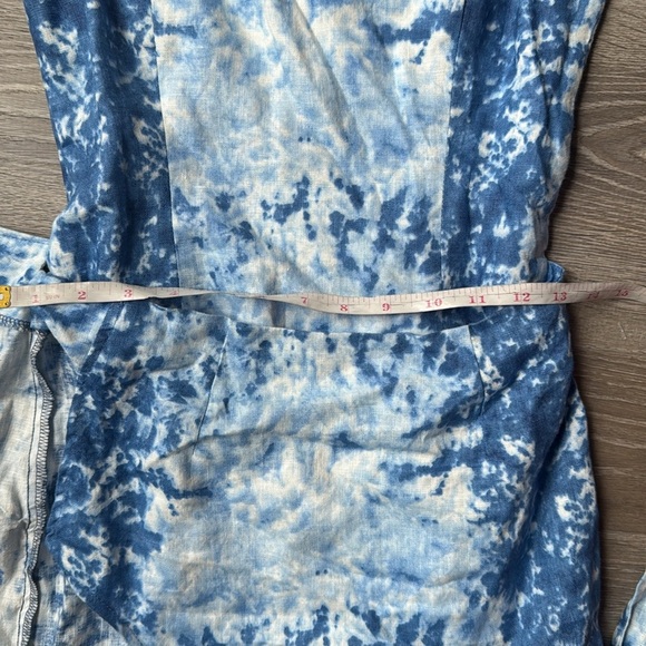 Reformation Marseilles Shibori Linen Minidress 4 - Picture 9 of 12